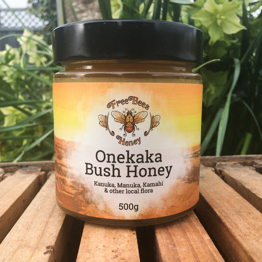 500g raw bush honey onekaka 